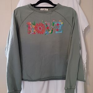 NATURAL LIFE Green Love Sweater